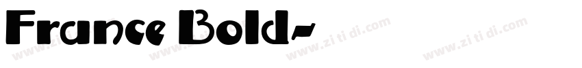 France Bold字体转换